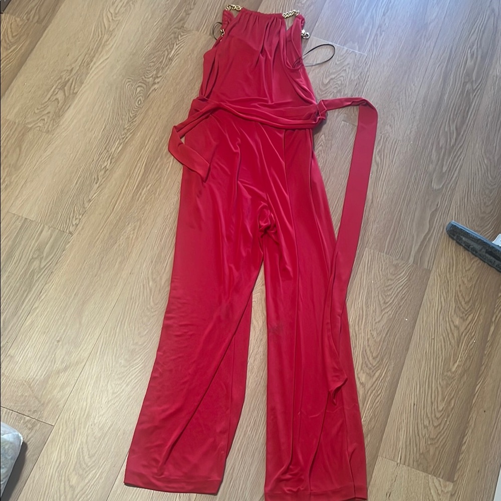 Elegant Red Jumpsuit
